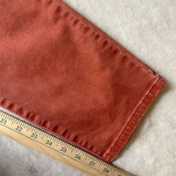 Soft Surroundings Womens Orange Ultimate Denim Pull On Slim Leg Jeans Size M - Picture 8 of 9